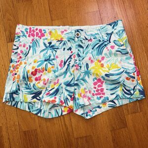 Lilly Pulitzer the Callahan Shorts 5” Inseam Palm Tree Resort Travel Summer Sz 6